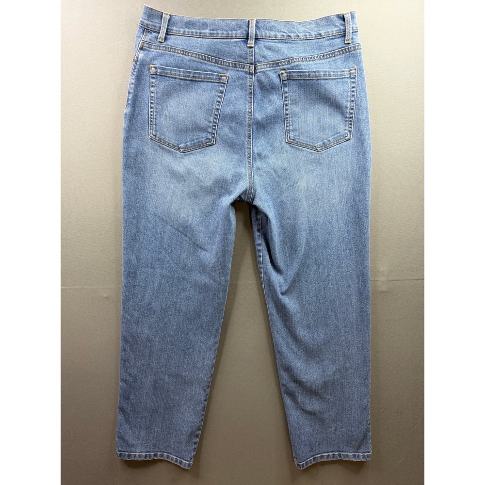 Gloria‎ Vanderbilt Amanda Jeans Womens Blue High Rise Tapered 35x28